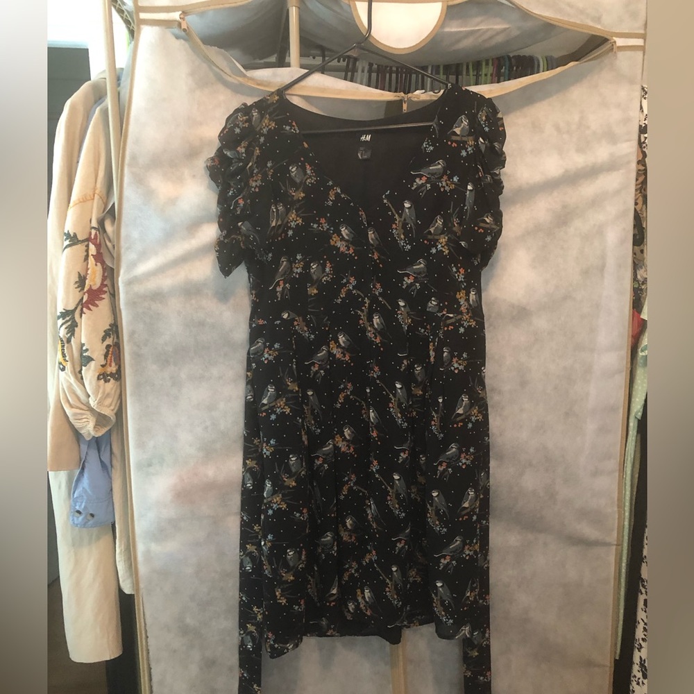 Taylor Swift H&M button down bird dress size 12 - Picture 4 of 9